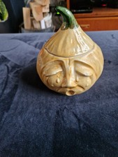 Toni Raymond Vintage Pottery Storage Jar with Lid Pickled Onion Pattern