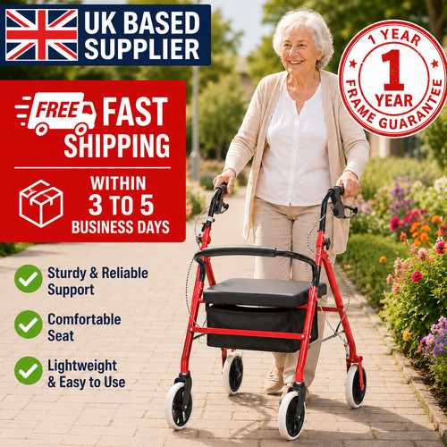 Lightweight folding rollator - lightweight,