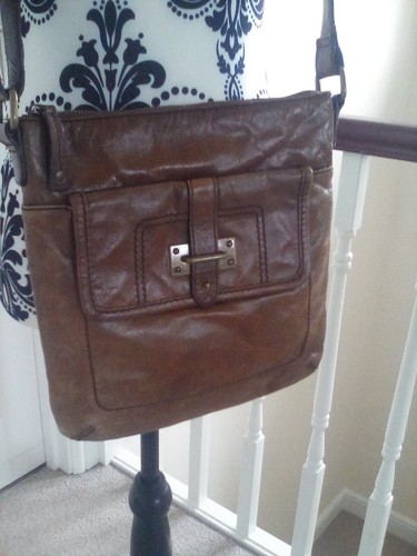 Clarkes tan leather - , shoulder