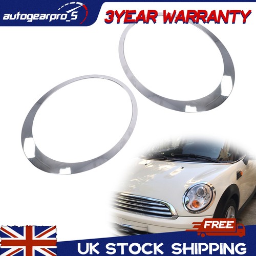 Chrome headlight trim ring - 2x,