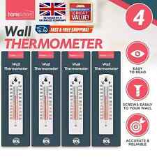 4 WALL THERMOMETER Indoor Outdoor Home Room Office Garden Greenhouse Temperature