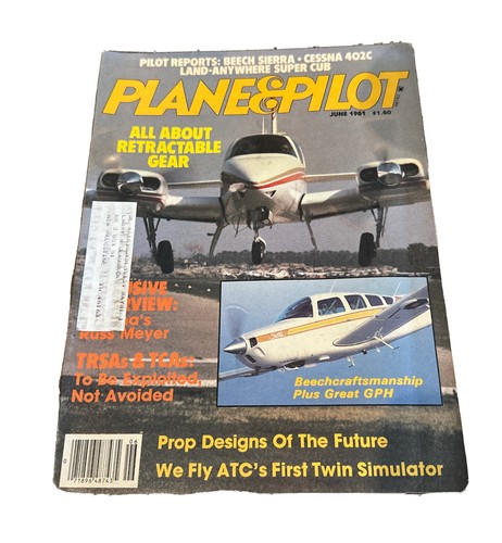 Plane pilot june 1981 beech - plane,