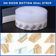 5M Seal Adhesive Silicone Draught Excluder Window Door Tape Weather Stopper NEW
