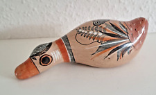 Vintage Tonala Jalisco Mexican Pottery Folk Art Bird Figurine Hand Painted