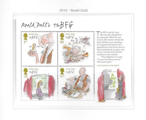 2012 mint mnh set roald - gb,