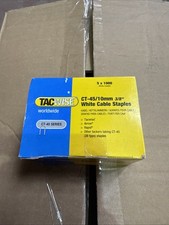 TACWISE CT45 10MM 3/8 INCH CABLE TACKER STAPLES (5000 PER PACK) WHITE