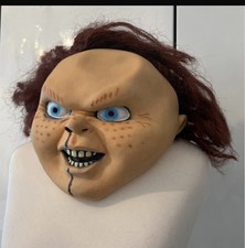 Chucky Halloween face mask in rubber One Size Fancy Dress Costume  Party