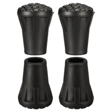 4 Pack Trekking Pole Tips Cane Replacement Caps Ends Tip Protector Ski Stick Tip