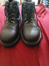 Arco Essentials Black Steel Toe Cap Safety Work Boots UK Size 9/Eu43