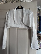 Cropped Wedding Satin Bolero