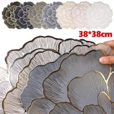 Luxury Flower Placemats Round Place Mat Kitchen Dining Table Wedding Table Decor