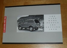 Lada Niva 4WD Brochure 1988-1989 inc Niva Cossack