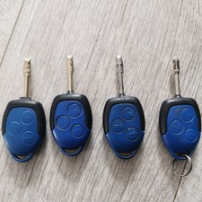 4 X FORD TRANSIT MK7 BUTTON BLUE REMOTE KEY FOB