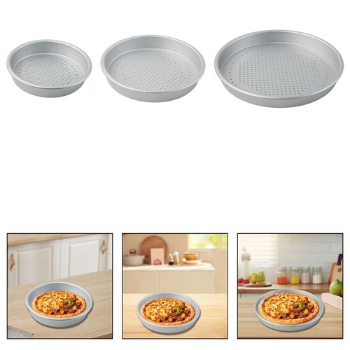 Perforated pizza pan sturdy - perforated,