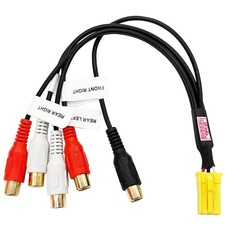 Mini ISO 4× RCA + Sub for VW