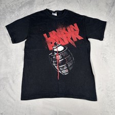 Vintage Linkin Park Spray Paint Grenade Band T-shirt Men's Small Rare Gildan Tag
