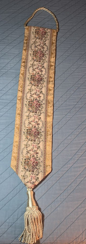 Vtg floral basket tapestry - vtg,