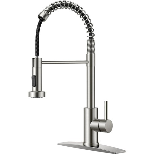 Brushed nickel kitchen - nickel, faucet