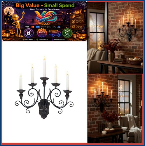 Gothic wall candle holder - gothic,