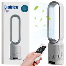 Bladeless tower fan with air