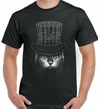 Cat T-Shirt Under My Hat Mens Funny Bird Cage Cute Pussy UNISEX TOP TEE