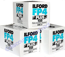 3 x ILFORD FP4 125 35mm 24exp Cheap Black & White Camera Film - POST FREE