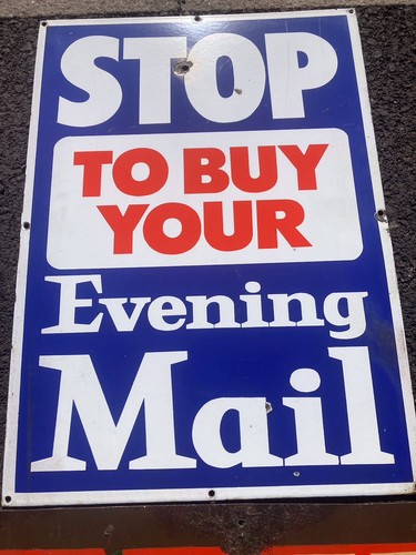 Vintage evening mail newspaper - evening,