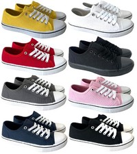 WOMENS LADIES FLAT LACE UP