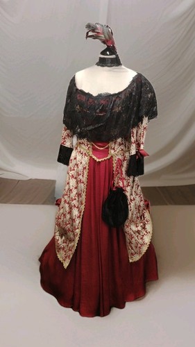 Ladies red gold georgian - ladies,
