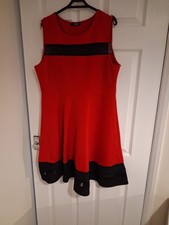 Size 18 Red/black Dress