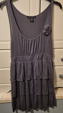 American Dream Women's Grey Flapper 1920's Style Dress, Size L