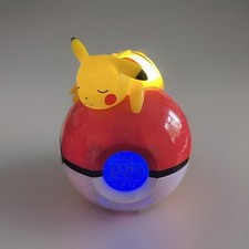 Pokémon Alarm Clock Pokeball Light-Up Pikachu FM Radio No Cable Rare Gift Idea.