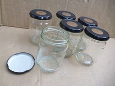 6 X Empty Jam Jars, Clear