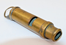 Antique Solid Brass “The Metropolitan” Police Whistle – Municipal Reg’d England