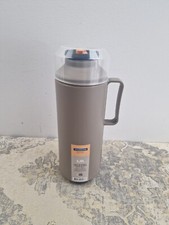 Tramontina Thermal Flask with Cup Lid and Interior Glass Container (Beige, 1.0l)