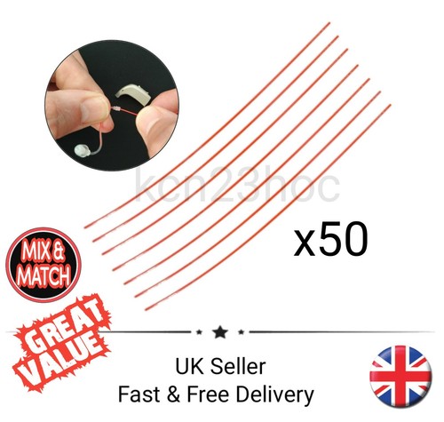 Hearing aid cleaning rods - 50,