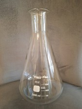 Two Litre Pyrex Conical Flask Borosilicate Glass Used