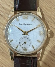 GIRARD PERREGAUX 9ct Gold Vintage 1940-50s Watch - Nice Lugs
