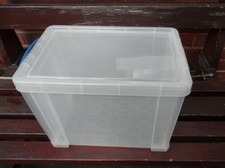 5 x 19 Litre Really Useful Boxes Home Storage Transit, Good Used Condition.