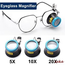 5X 10X 20X Eyeglass Magnifier