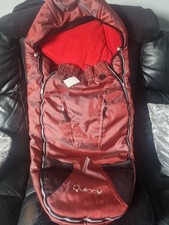 Original Quinny Buzz Cosy Toes/ Footmuff Metallic Red Cosy for Buggy Stroller 