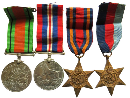 Wwii medal group war defence - group,