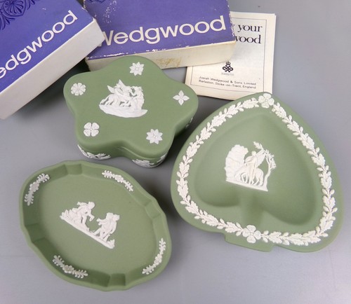 Wedgwood sage green jasperware - green,