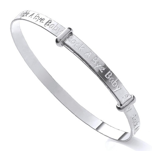 Sterling silver rock bye - silver,