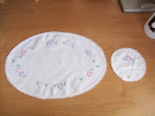 White embroidered cotton - white,