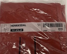IKEA HENRIKSDAL Red Chair Cover 21" 54cm 100% Cotton Slipcover NEW 701.876.69