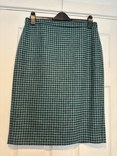 Pure 100% Wool Skirt Teal