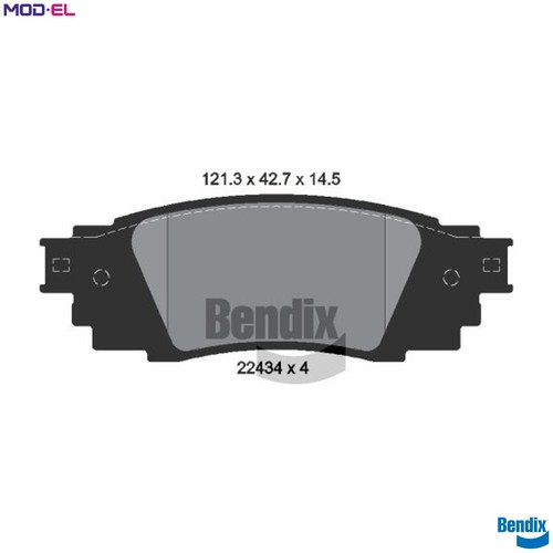 Brake pad set disc - set,