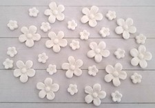 (10) 30 x White Edible Fondant
