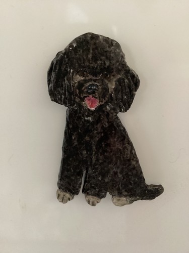 Handmade poodle magnet air dry - poodle,